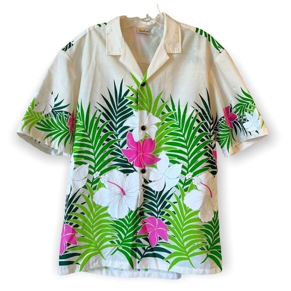 Vintage Royal Creations Floral Hawaiian Button Down Shirt - Picture 1 of 8